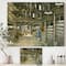 Designart - The Horse In The Barn And Dog In Doorway - Farmhouse Premium Canvas Wall Art